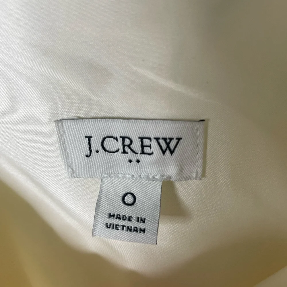 J. Crew Cream Scallop Tank Size 0